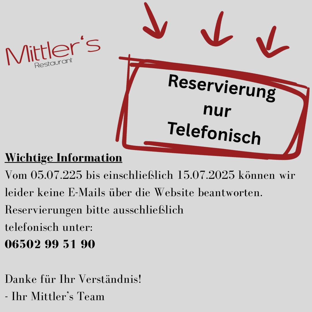 Reservierung